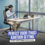 Sit-Stand Desk - white - 160 x 80 cm - Image 4