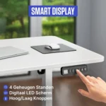 Sit-Stand Desk - white - 160 x 80 cm - Image 8