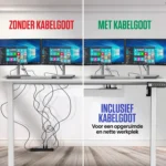 Sit-Stand Desk - white - 160 x 80 cm - Image 10