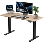 Sit-Stand Desk – Brown – 140 x 60 cm