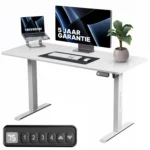 Sit-Stand Desk - white - 160 x 80 cm - Image 6
